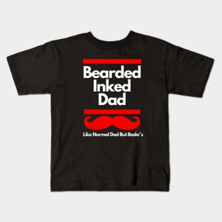 Bearded Inked Dad Kids T-Shirt